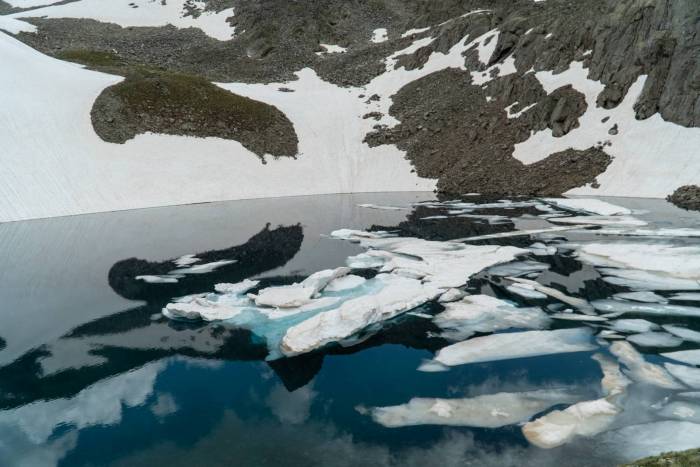 Uno dei Laghi della Valletta. Tappa Livigno - Rifugio Viola. Foto Sara Furlanetto