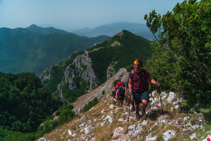  Tappa Serino > Rif Verteglia. Verso il monte Terminio. Foto Sara Furlanetto