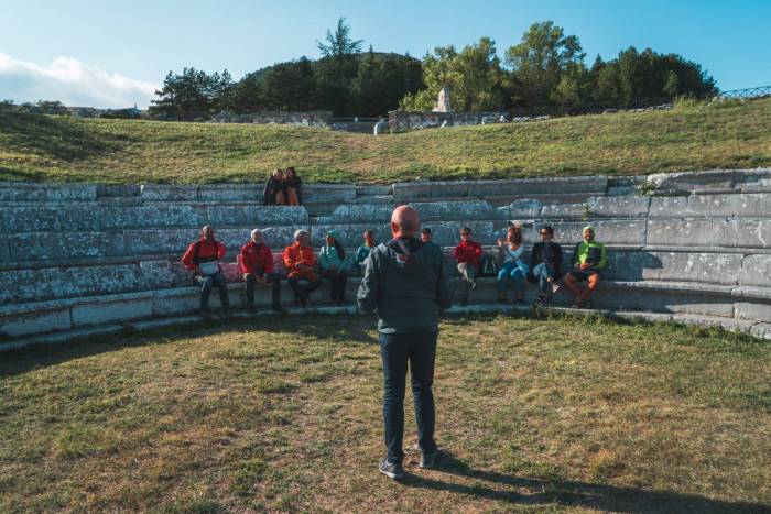 Nicola Mastronardi a Pietrabbondante. Foto Sara Furlanetto