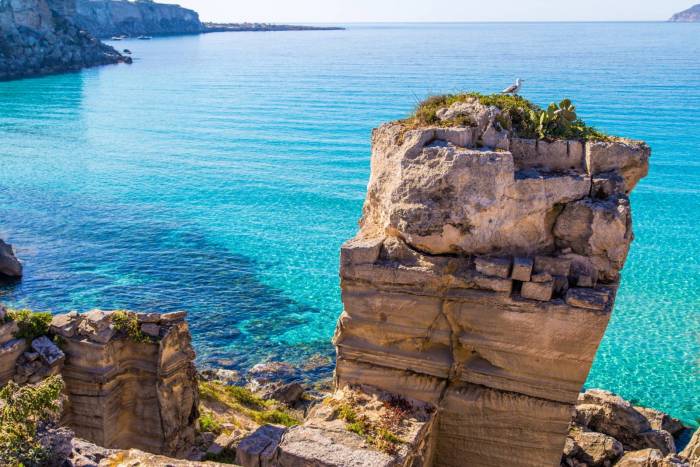 Cala Bue Marino sull'isola di Favignana