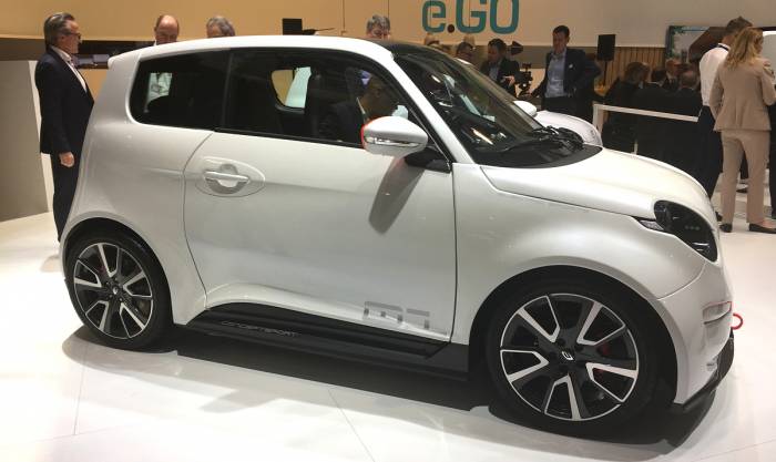 Il prototipo di auto elettrica da città e.go Life
