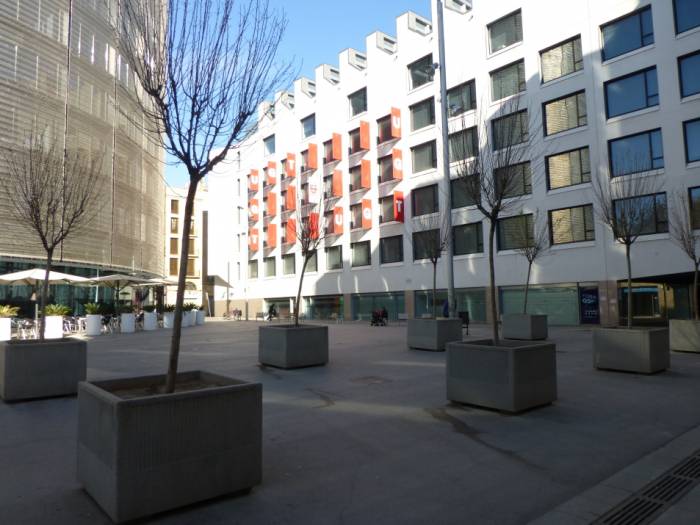 La piazza che la città di Barcellona ha dedicato a Montalban