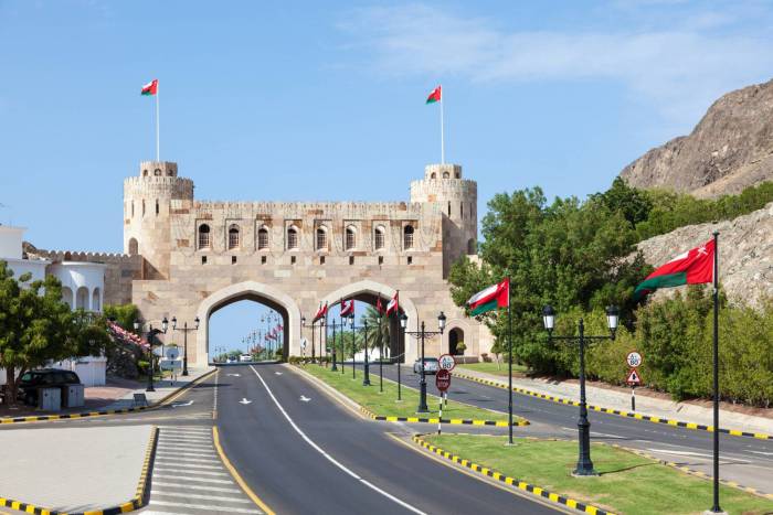 La porta di accesso a Muscat, capitale dell'Oman