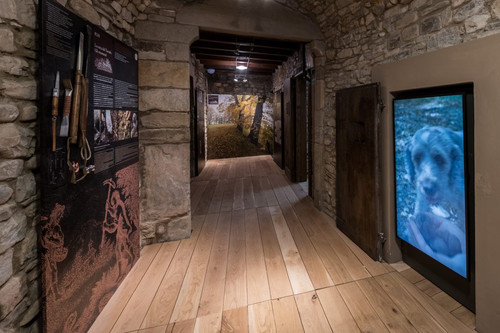 Il Museo del Tartufo di Fragno - Calestano - La cerca col Lagotto (Foto L. Rossi)