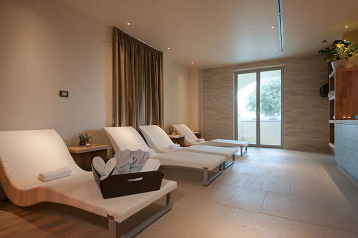 L'area relax della spa dell'hotel Le Dune a Porto Cesareo (Lecce)