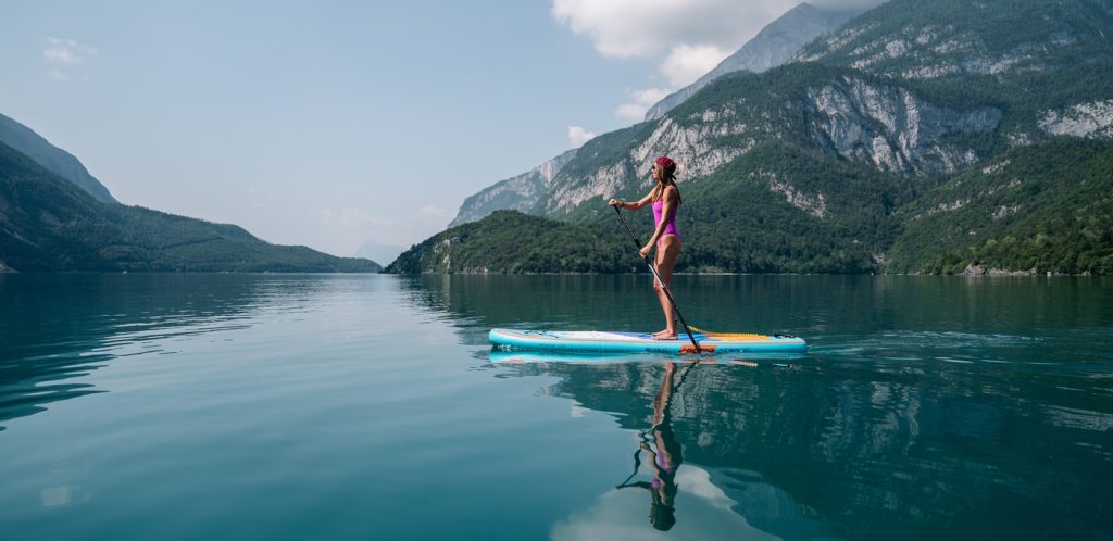 Sup sul lago di Molveno