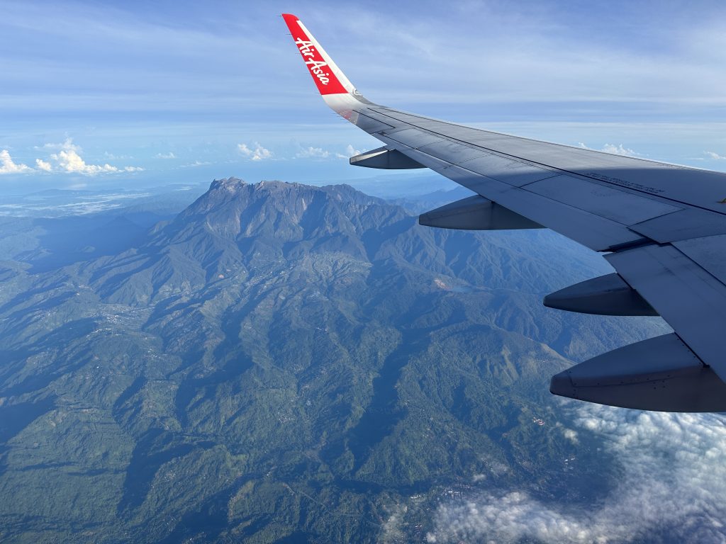 Il Monte Kinabalu dall'alto - foto Stefano Brambilla