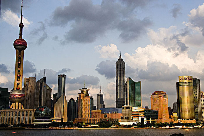 Shanghai, i grattacieli di Pudong.