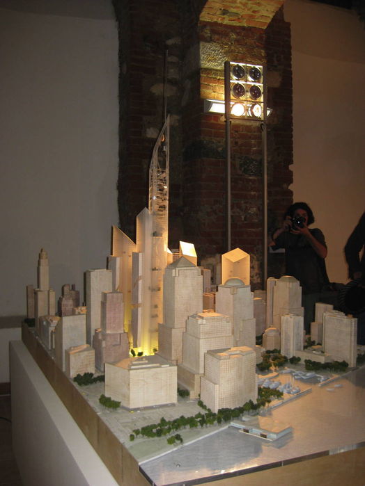 Carrara, seminterrato scuole Saffi: progetto per il nuovo World trade center di New York, Daniel Libeskind