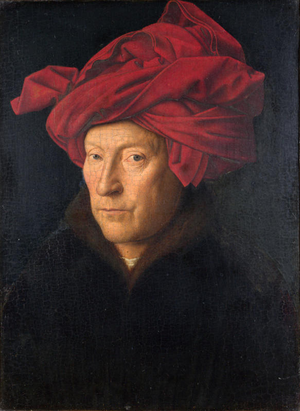 Jan van Eyck_Uomo con turbante rosso