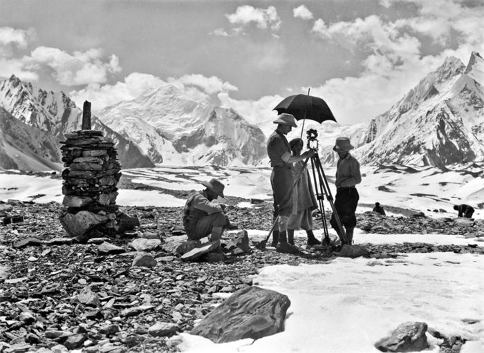 Spedizione in Karakorum, 1929, Osservazioni con fototeodolite.