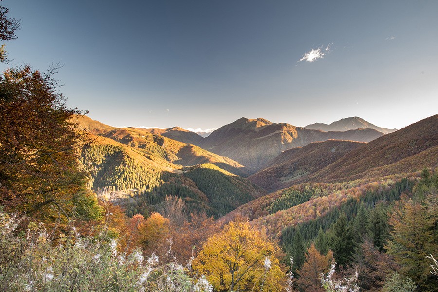 Autunno sulle montagne dell'Oasi. Foto Pietro Riverman Ostano