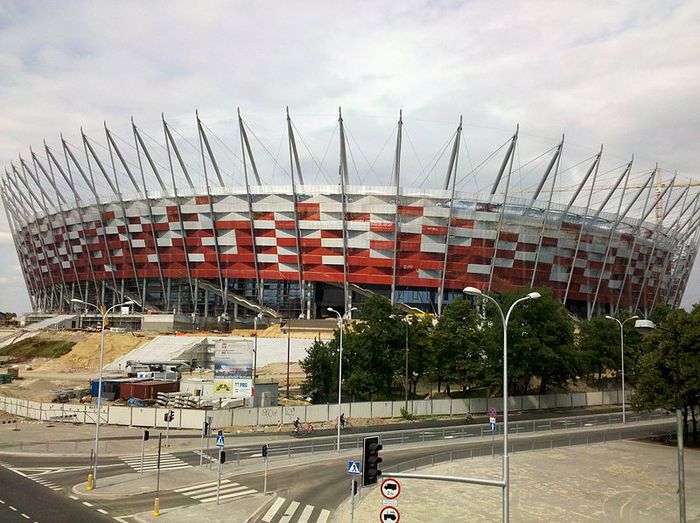 Lo stadio nazionale di Varsavia