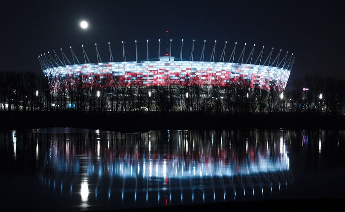 Lo stadio nazionale di Varsavia
