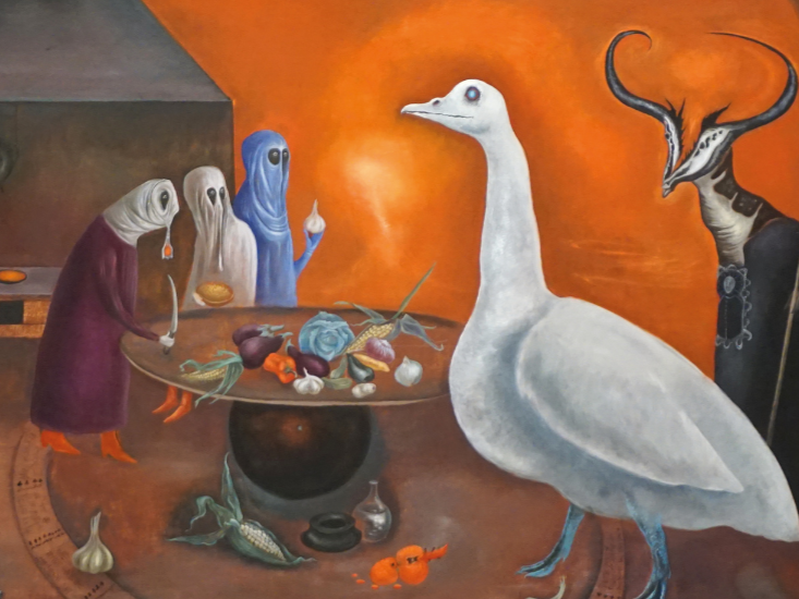 Leonora Carrington, Grandmother Moorhead’s Aromatic kitchen. The Charles B. Goddard Center for Visual and Performing Arts – Ardmore Oklahoma © Leonora Carrington by SIAE 2025 (part.) 