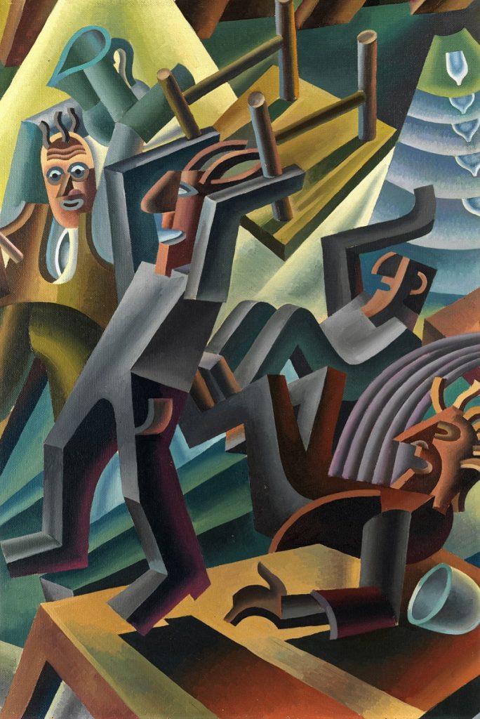 La rissa rustica, 1936, Fortunato Depero - Fondo Depero