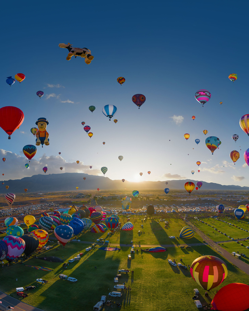 Balloon Fiesta Sunrise Portrait, Albuquerque