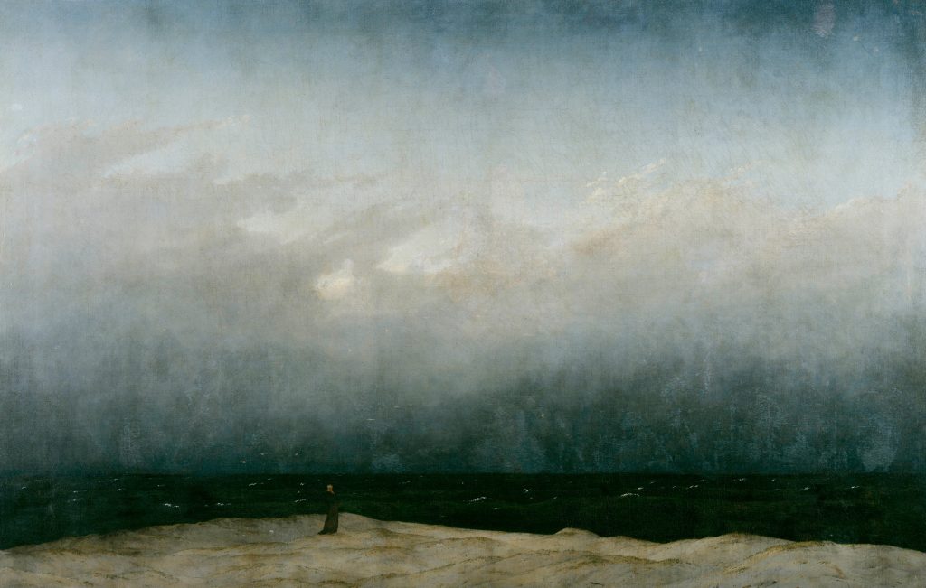 Caspar David Friedrich, Il monaco sulla spiaggia  - foto Google Arts & Culture, Wikimedia Commons