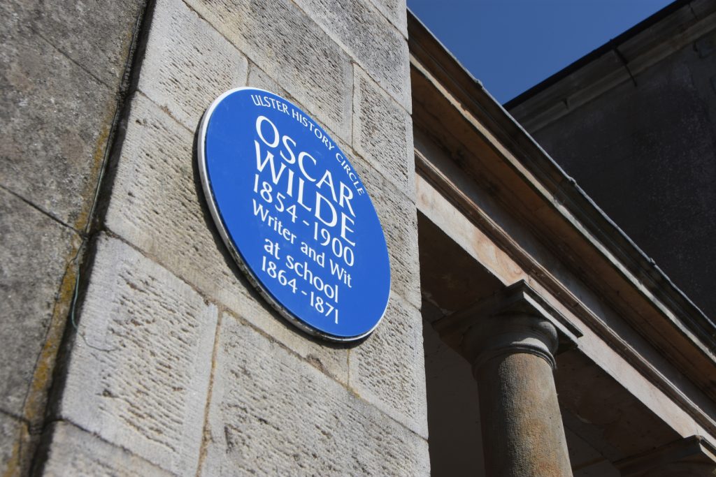 La placca dedicata a Wilde, Enniskillen, Irlanda del Nord - foto Roberto Copello
