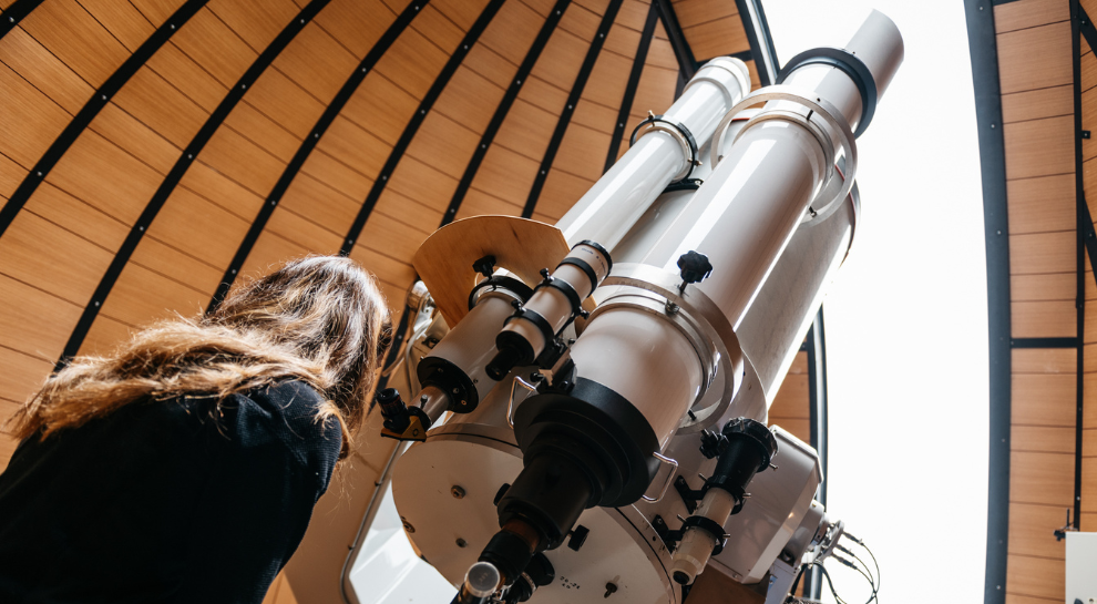 Uno dei telescopi dell'osservatorio astronomico di Rovereto