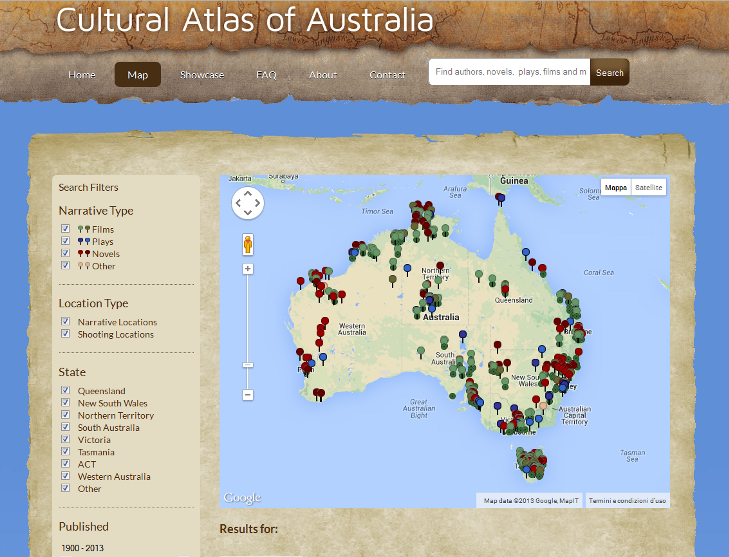 Mappare l'Australia culturale con un sito: una sfida aperta