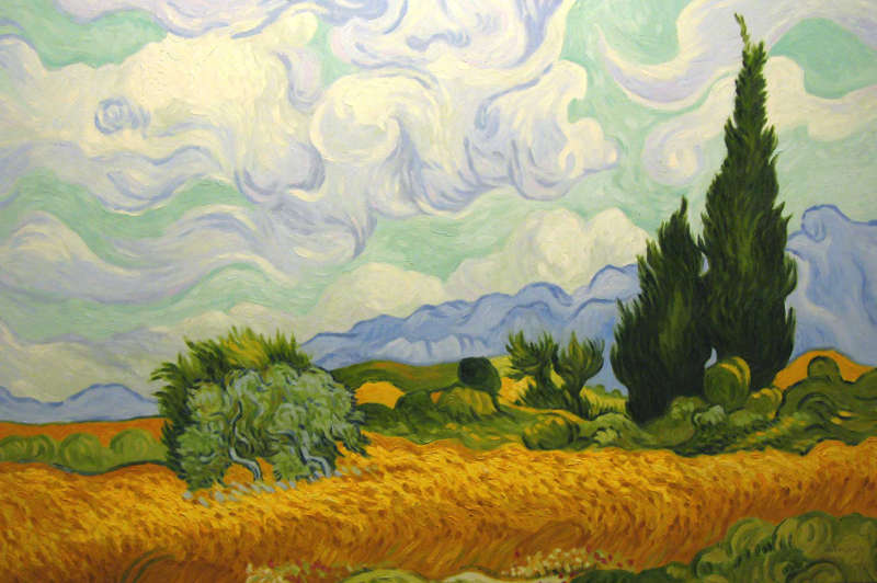 Vincent Van Gogh, Campo di grano con cipressi