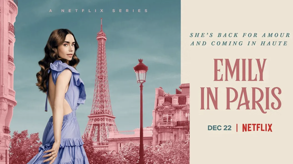 La locandina della seconda stagione di Emily in Paris, Netflix