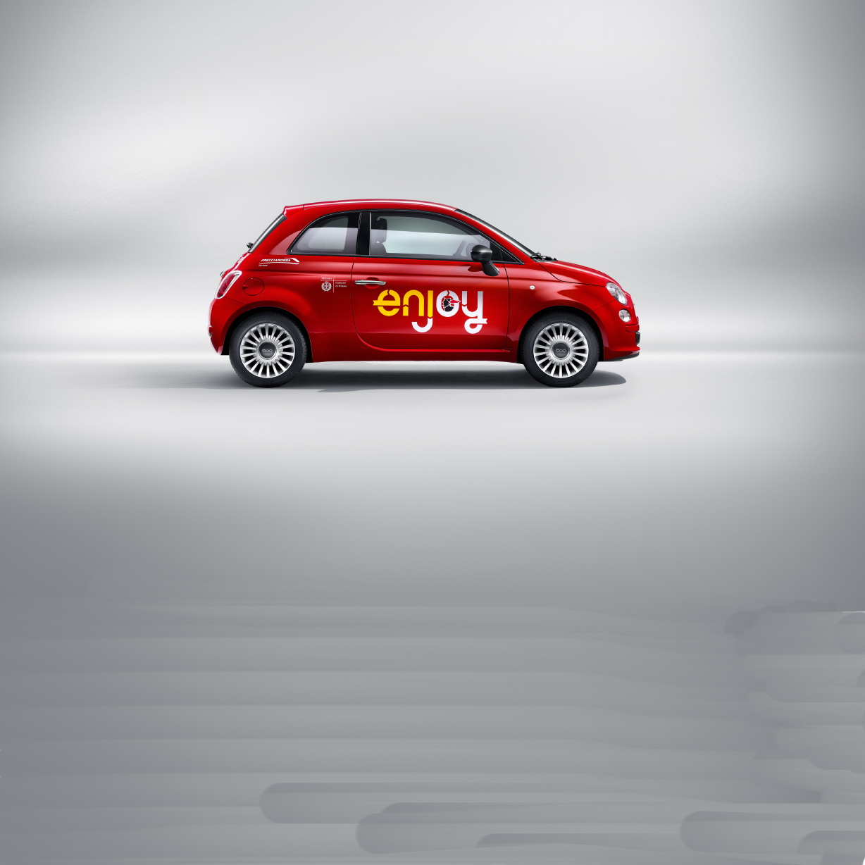 Una delle 500 del servizio di car sharing