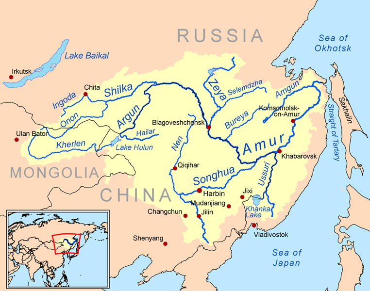 Mappa Amur