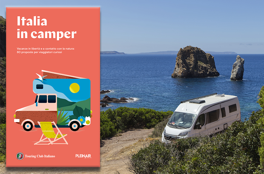 La copertina della guida Italia in Camper