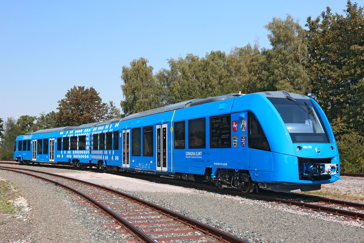 Il treno Alstom Coradia iLint alimentato a idrogeno.
