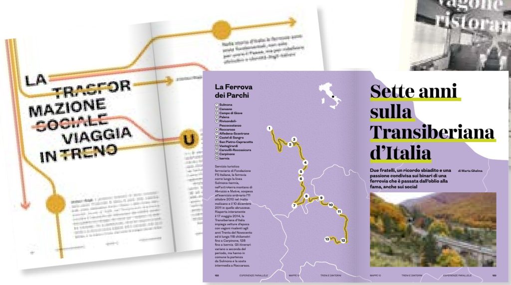 Pagine interne di Mappe 10 con la mappa della Transiberiana d’Italia