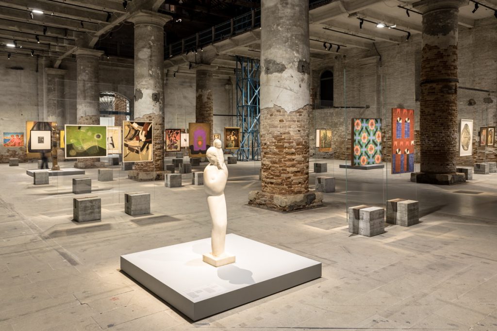 Il nucleo storico di opere all'Arsenale - foto di Marco Zorzanello. Courtesy Biennale di Venezia