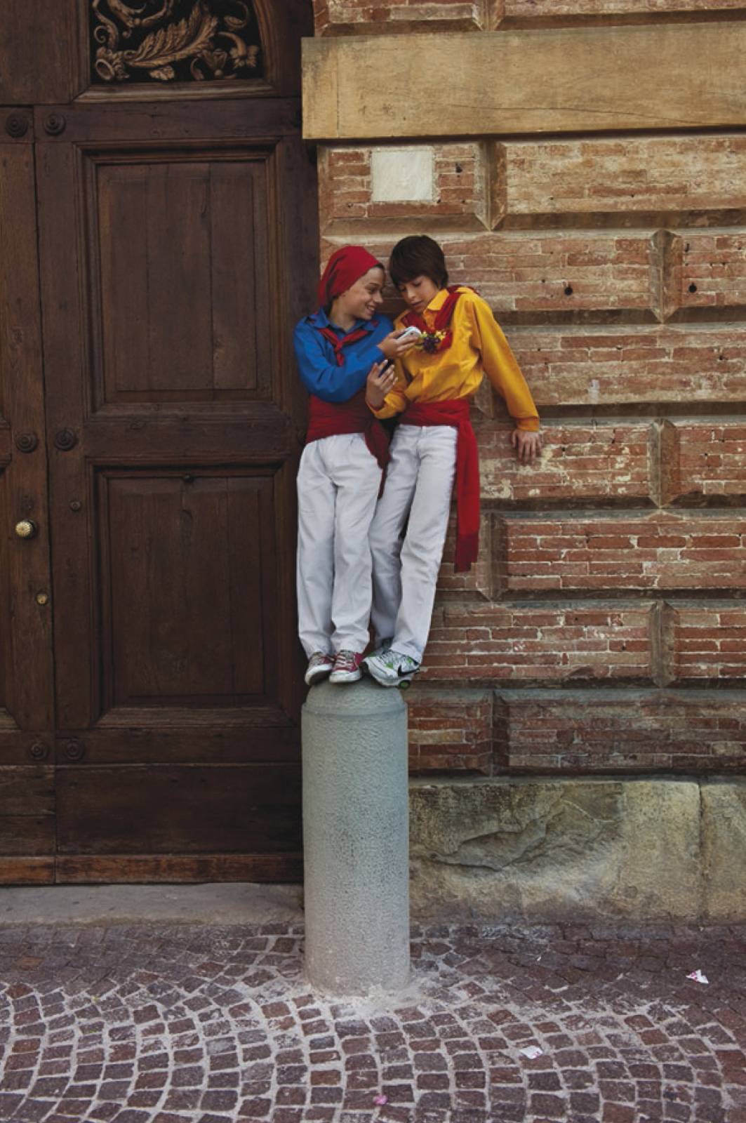 Una delle immagini d Steve Mc Curry esposte alla mostra di Gubbio