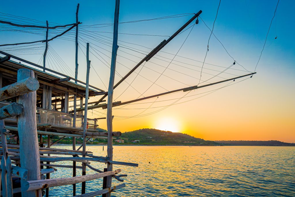 Il trabocco di San Giacomo, sulla marina di San Vito Chietino