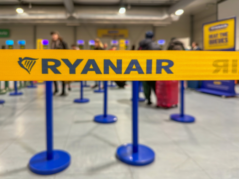 Check-in della compagnia low cost Ryan Air 