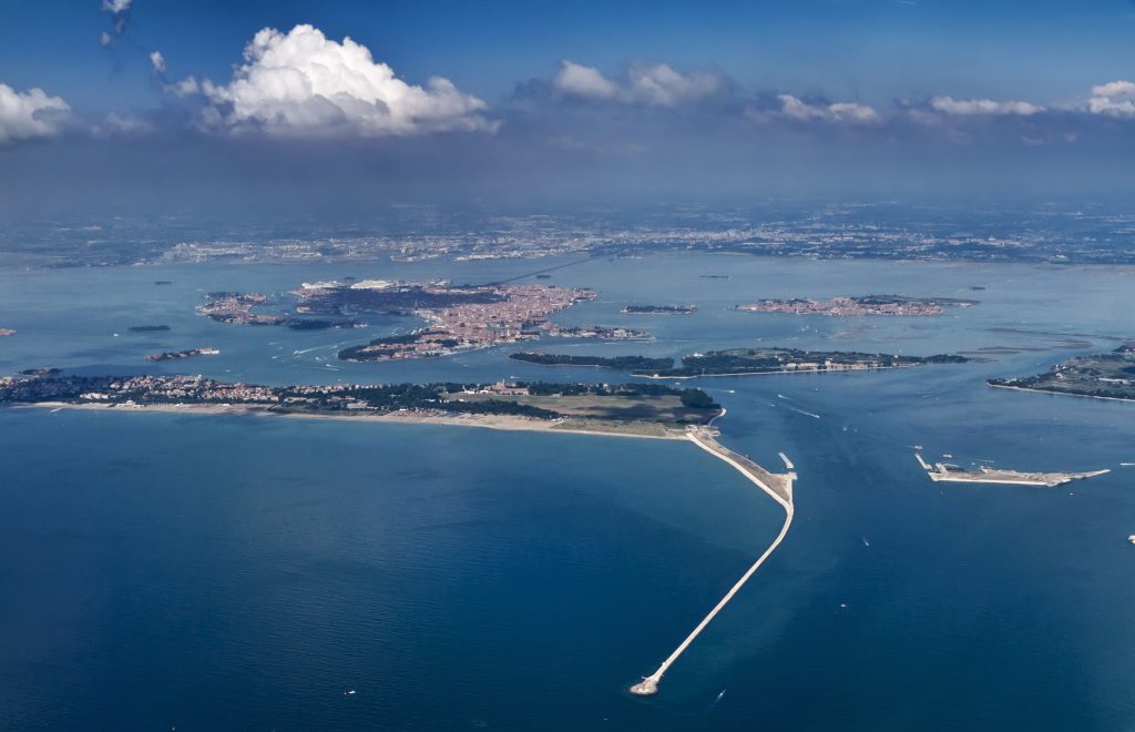foto area della laguna di Venezia